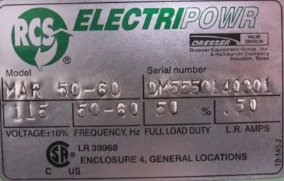 NEW RCS ELECTRIPOWR MAR50-60 ACTUATOR MAR5060