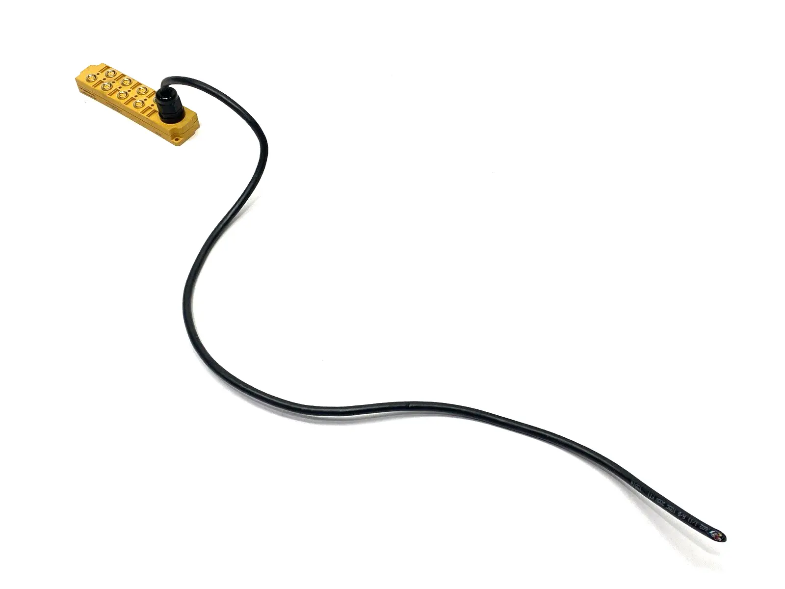 USED TURCK JUNCTION BOX 8-PORT M8 3-PIN U7036-2 CABLE CUT TO 2'