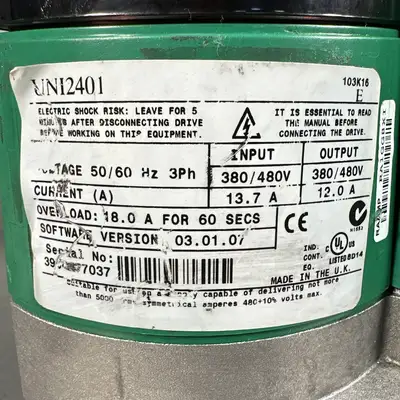 Control Techniques UNI2401 Unidrive 380/480v (BIN-1.3.5)