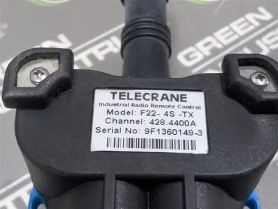 Telecrane Model# F22-4S-TX Industrial Radio Remote Control Used