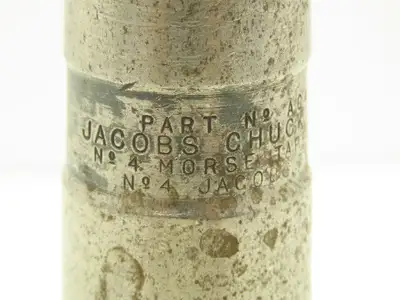 Jacobs No 18N Drill Chuck Heavy Duty Ball Bearing 1/8-3/4" Cap No 4 Morse Shank