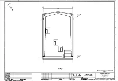 WARDROP Engineered Building, 98' x 52" x 74' height to Crane Rail