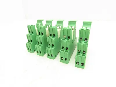 Phoenix Relay w/Base 12-24VDC Din Rail Mount Lot of 5