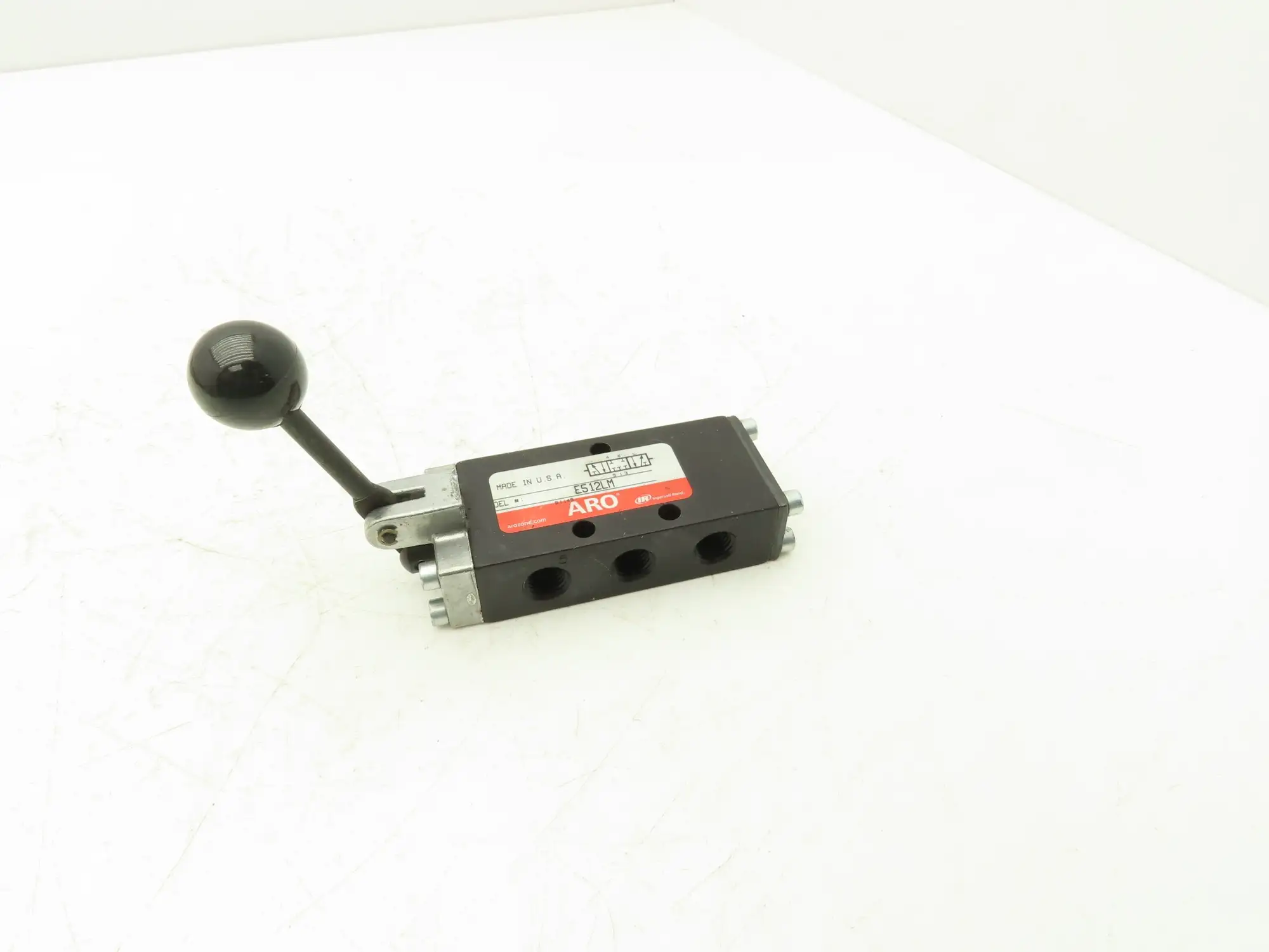 ARO E512LM 5/3-Position Maintain Hand Manual Control Pneumatic Air Valve 1/4"NPT