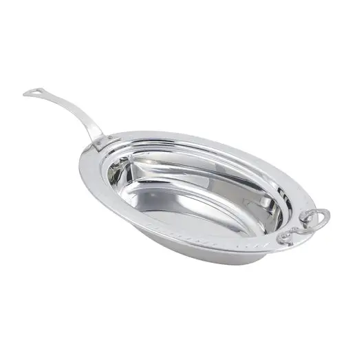 Bon Chef 5499HLSS Full Size Oval Steam Pan, Stainless