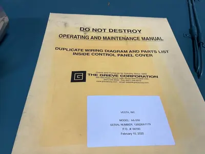 Used 2020 GRIEVE AA550 Heat Treating Units Ohio US | HGR 24 #1520051