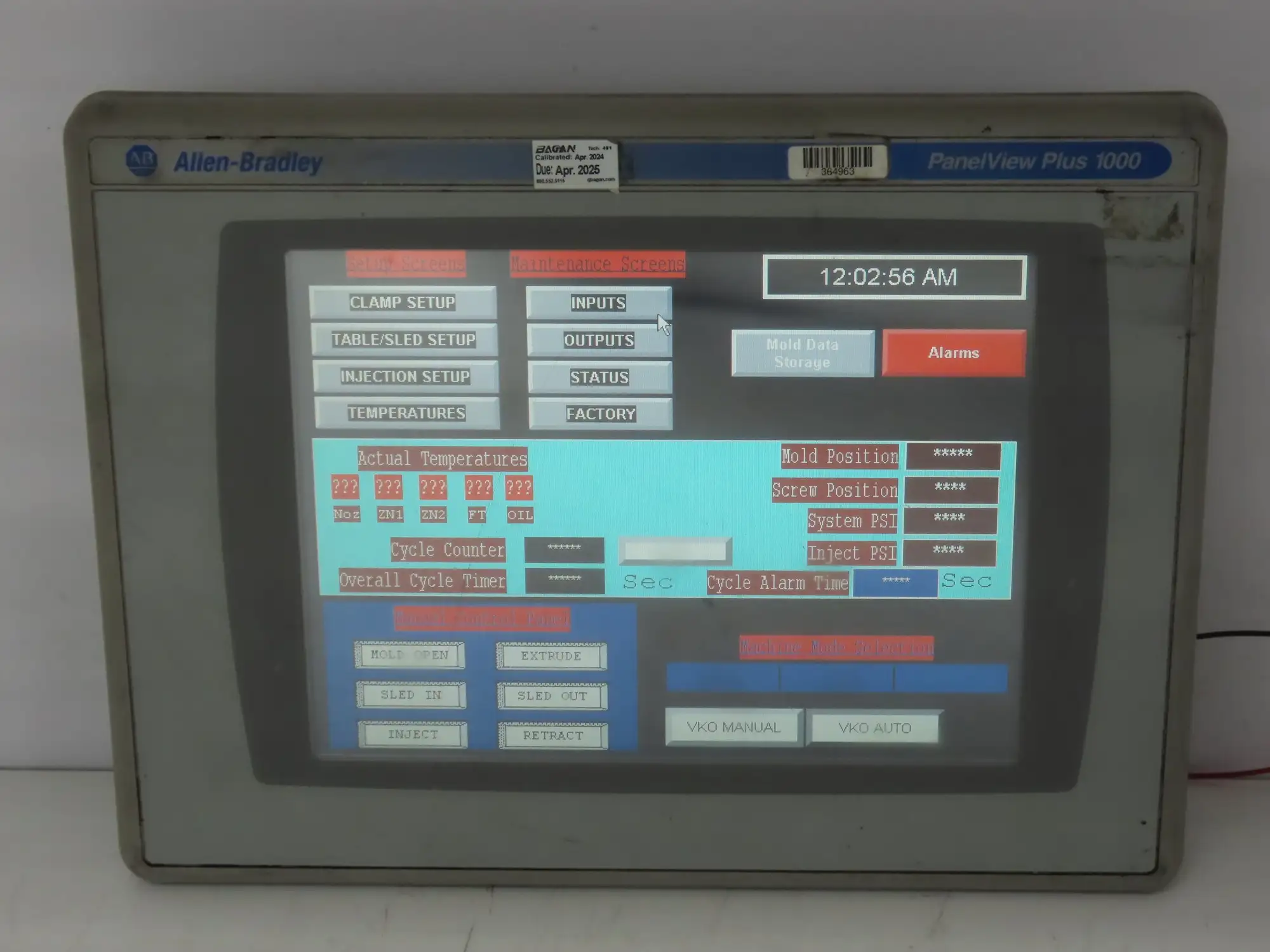 Allen Bradley 2711P-T10C4D1 PanelView Plus 1000 2711P-RDT10C  2711P-RP1