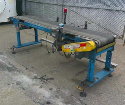 SPC9273  Conveyor New London Engineering belt conveyor CS, 18" wide x 96" long