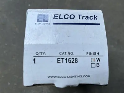 Elco ET1628W Garda 5" High Track Head for H-Track Systems - White