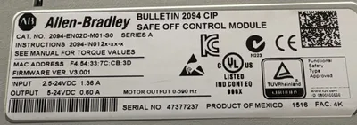 ALLEN BRADLEY 2094-BC02-M02-M 2094-BC02-M02-M Electrical/PLC/Automation | ESS Industrial Equipment Sales (13)