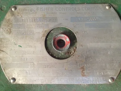 Fisher type 8500 Butterfly Valve Size 8"
