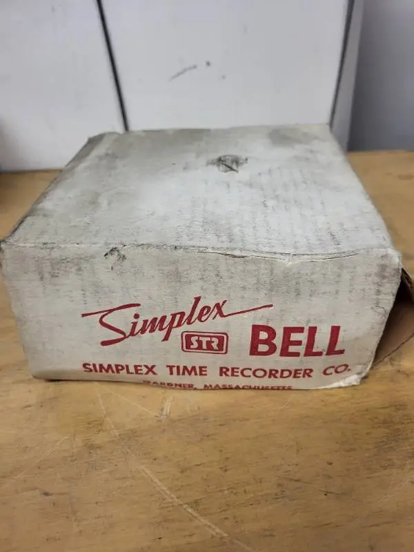 Simplex STR 6 Inch Red Electric Bell, Single Stroke, 240V, Unopened