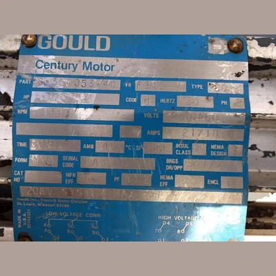 Gould 7.5 hp Electric Motor
