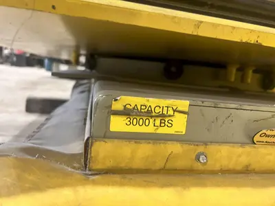 60" X 48" 4000 LB ECONO LIFT HYDRAULIC SCISSOR LIFT TABLE WITH ROTARY TOP: STOCK #20957