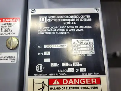 USED SQUARE D MODEL 6