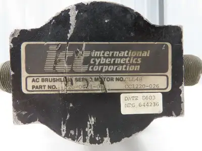 International Cybernetics 120-0021-004 AC Servo Motor