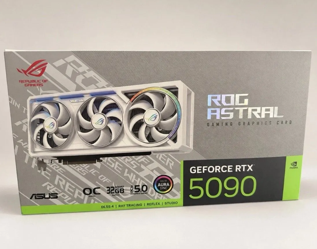 New | in-Stock ASUS ROG ASTRAL NVIDIA GeForce RTX 5090 32G OC WHITE Edition Graphics/Video Cards California US | Torrance Electronics Inc #1441255