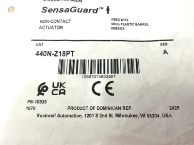 New | in-Stock Allen-Bradley Ser. A SensaGuard Standard Code Actuator 18mm Dia. Switch Parts Michigan US | Maverick Industrial Sales #1391651