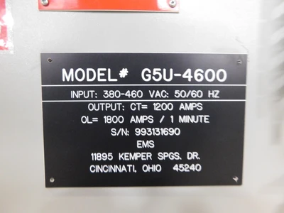 Used Yaskawa G5U-4600 Variable Speed Drives Ohio US | Equipment Recovery Corp. #1330408