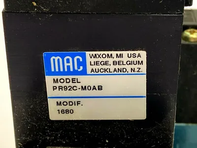 35A-B00-DAAJ-1KD-9 | Mac Valves  Solenoid Valve with Two PR92C-M0AB Regulator - Used