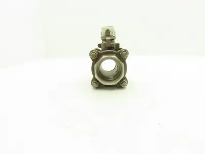 Fluid Controls 1-1/2" Socket Weld Ball Valve 3 Piece
