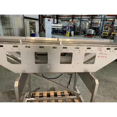 Used Marel 9"W X 70"L Stainless Steel Slider Bed Conveyor [PART]