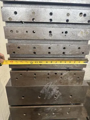 20" WIDE X 80" TALL X 24" DEEP T-SLOTTED ANGLE PLATE SET. STOCK # 0432326