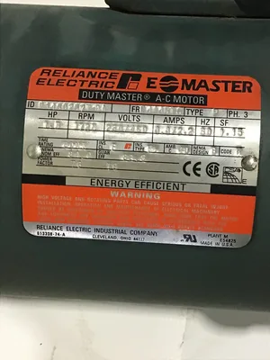Reliance D14G02577-DA Duty Master AC Motor with Boston F622A-12.5-B7 Gear