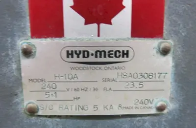 USED HYD-MECH H-10A