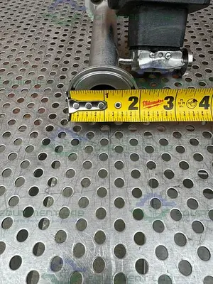 USED ITT PURE FLO ADVANTAGE 3 WAY DIAPHRAGM VALVE W/ 1" TO 1/4" SANITARY FITTINGS