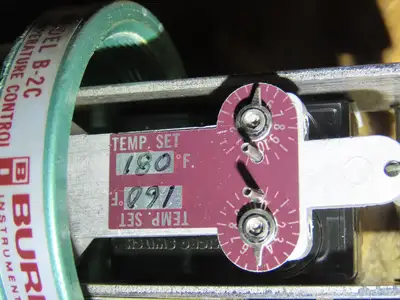 BURLINGTON INSTRUMENTS B-2C 672 Adjustable Temperature Control Limit
