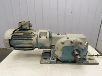 Dodge Reliance 180CM28A60 Inline Gearmotor 60:1 RH Reducer 29rpm 5Hp 460V 184T