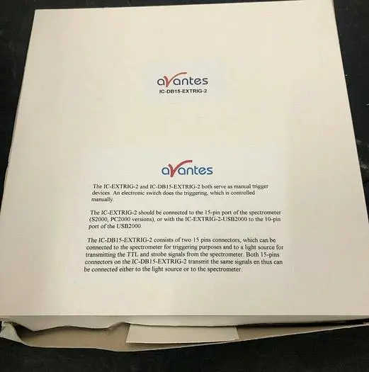 AVANTES IC-DB15-EXTRIG-2 spectrometer interface cable