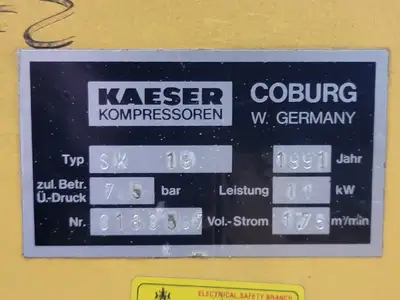 USED 1991 KAESER SK19
