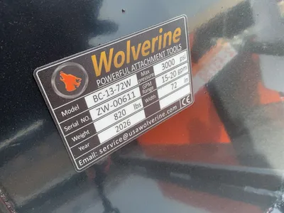 Used WOLVERINE BC-13-72W 72” SKID STEER BRUSH CUTTER Skid Steer Brush Cutters Michigan US | Miedema Asset Management Group #1322339