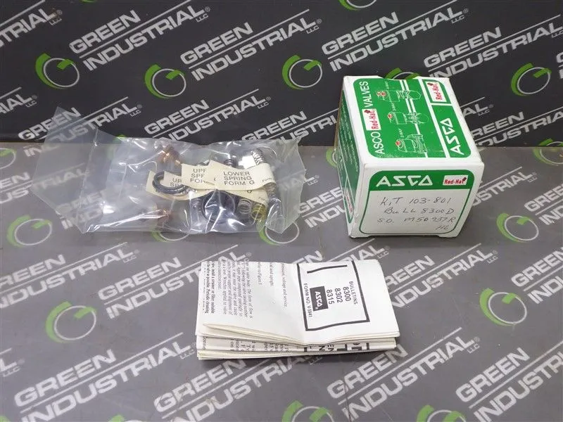 ASCO 103-801 Solenoid Valve Spare Parts Kit New NIB