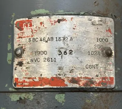 Used GE 5BC46AB1572A Generators Ohio US | Surplus Asset Holdings #1365781