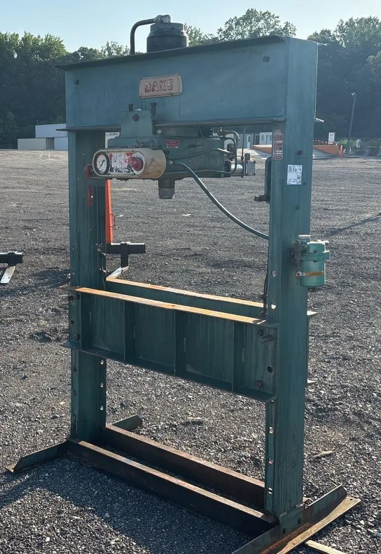 75 TON DAKE MODEL #6-275 AIR-HYDRAULIC H-FRAME PRESS: STOCK #23521