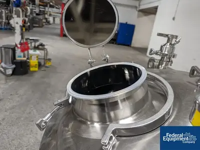 USED DCI Used 600 liter DCI Jacketed Receiver Vessel, Hastelloy C22, 45/150#