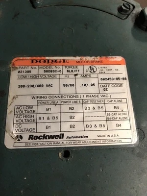 Used Reliance Electric P56H7214N Motors (misc) Indiana US | J&J Industrial Supply #511157