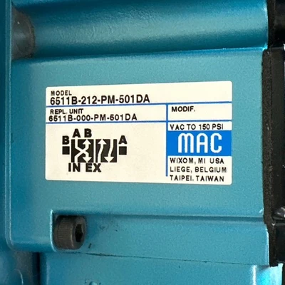 NEW MAC 6511B-212-PM-501DA