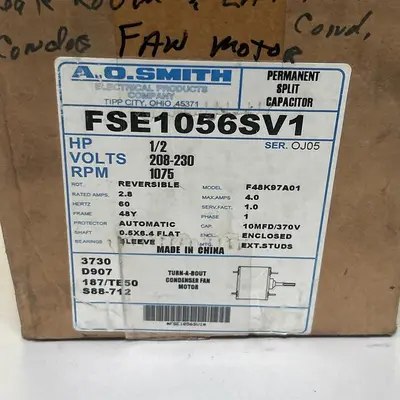 New | in-Stock AO SMITH FSE1056SV1 Industrial Controls Ohio US | Surplus Asset Holdings #1425546