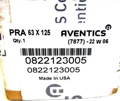 NEW AVENTICS 0822123005 PNEUMATIC CYLINDER PRA 63 X 125