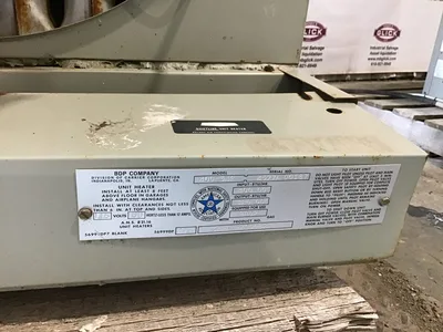BDP 400-342 Company Unit Heater 115V 60Hz 400K BTU Input 320K BTU Output