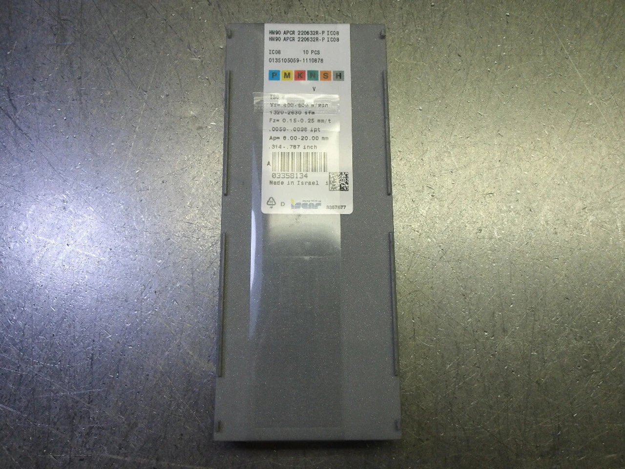 Iscar Carbide Milling Inserts QTY10 HM90 APCR 220632R-P IC08 (LOC465)