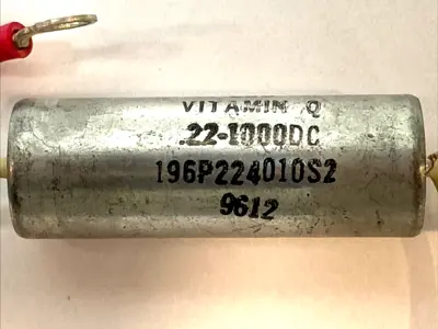 USED CSC VITAMIN Q CAPACITOR .22-1000DC