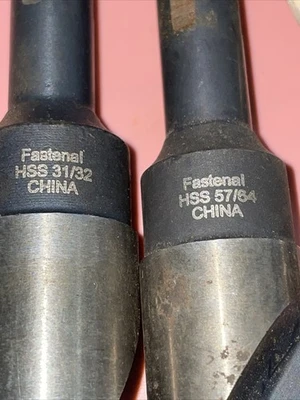 (5)Assorted Taper Length Drills See Photos For Sizes Fast Shipping +Warranty