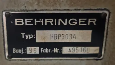 USED 1995 BEHRINGER HBP303A