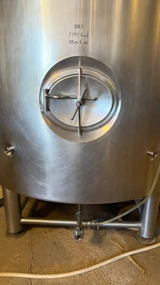 60 BBL (1,860 Gallon) Jacketed Brite Tank