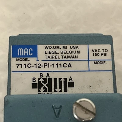 USED MAC VALVES INC 711C-12-PI-111CA